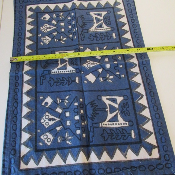 Blue Print Cotton Table Runner - Picture 7 of 8